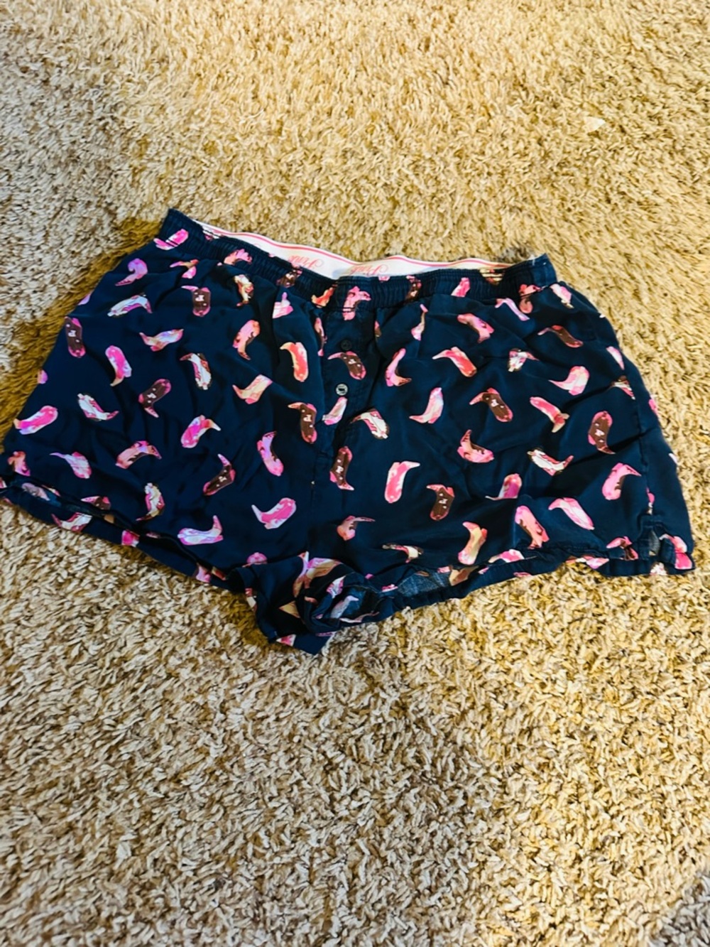 Victoria's Secret PINK lot of 3 Boxer Shorts with Pink Trim Small - Picture 4 of 10